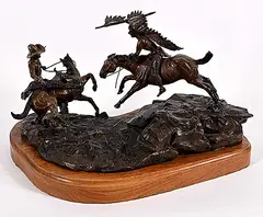 Len Monical, Raw Courage #AC/12, 1981, bronze sculpture