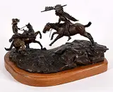 Len Monical, Raw Courage #AC/12, 1981, bronze sculpture
