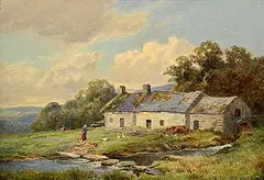 John Bates Noel, Welsh Farm, 1907, oil on canvas