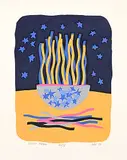 Katie von der Ohe, Janet's Crown #45/75, 2001, colour silkscreen on paper