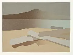 Norman Antonio Onley, Lake Island #4/35, colour silkscreen on paper