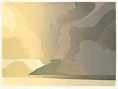 Norman Antonio Onley, Gulf Islands / Western Suite #56/57, colour silkscreen on paper