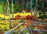 Neil Patterson, Grizzly Country, 1998, oil on wood panel