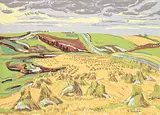 Ruth May Pawson, Late Harvest, 1947, colour silkscreen on paper board