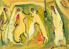 Zoltan Perlmutter, Dance, acrylic on canvas