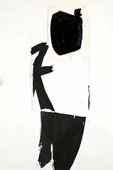 John Heward, Untitled - Monochrome Layers #1, mixed media on paper