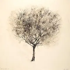 Sylvia Safdie, Tree Series No. IX, No 1, 2003, mixed media on vellum