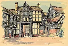 Kenneth Steel, Court House Gateway, watercolour on paper