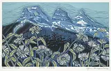 June Thomsen, Three Sisters #6/43, 2002, colour wood block on paper