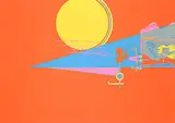 Harold Town, Untitled - Abstract Beach Shapes #9/200, colour silkscreen on paper
