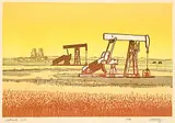 George Weber, Alberta Oil #11/90, 1979, colour silkscreen on paper