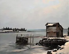 Karl E. Wood, Hackett's Cove - Nova Scotia, oil on canvas