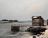 Karl E. Wood, Hackett's Cove - Nova Scotia, oil on canvas
