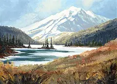 Robert E. Wood, Echo Springs, oil on canvas