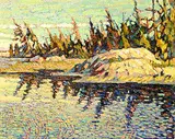 Jack Zhou, Late Afternoon Light, Algonquin Park, 2004, oil on canvas