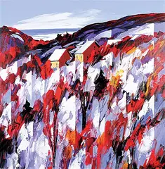 Debut Mars by Christian Bergeron, acrylic on canvas, sold Nov 2024