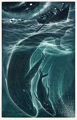 David Blackwood, Wreck of the Nickerson #45/50, 1993, colour etching on paper