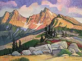 Nicholas J. Bott, Mount Rainier Area, oil on canvas
