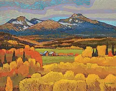 Nicholas J. Bott, Autumn in the Valley, 1989, oil on canvas