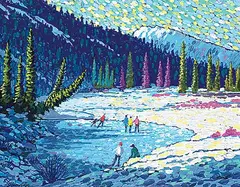 Old Fashioned Sunday by William Roy Brownridge, 2003, acrylic on canvas, sold Nov 2024