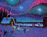 William Roy Brownridge, Nights, acrylic on canvas