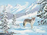 Duncan MacKinnon Crockford, Winter in Canmore, March 1956 [The Timber Wolf]