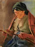 Nicholas Raphael de Grandmaison, Untitled - Woman Working