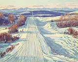 William Duma, Southwest of Calgary, acrylic on canvas