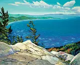 Paul F. Gauthier, Frazer Bay, 1988, oil on wood board