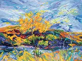 Kathleen Hanrahan, Untitled - The Flowering Tree, acrylic on canvas