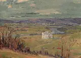 James Henderson, Untitled - Qu'Appelle Valley, oil on canvas board