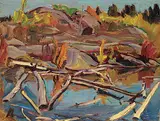 A. Y. Jackson, Ottawa River, Sept. 1953, 1953, oil on wood panel