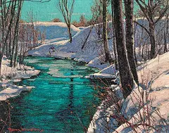 Frank Johnston, One Bright Day, oil on wood board