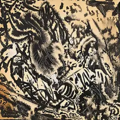 Untitled - Forest Undergrowth by Arthur Lismer, ink on paper, sold Nov 2024