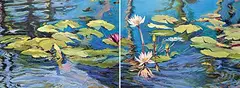 Gabor L. Nagy, My Magenta [Diptych], 1989, oil on canvas