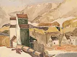 Gabor L. Nagy, Wayne, Alberta, 1986, oil on paper