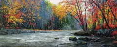 Mathew Wong, Fall Ascension, oil on canvas