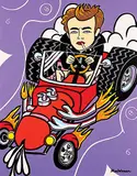 . ManWoman, Rebel with a Cause - James Dean [The Ecstasy of Bad Boys Series], 1994, acrylic on canvas
