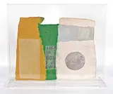 Robert Rauschenberg, Vale, from Pages and Fuses #8/14, 1974, silkscreen on handmade coloured paper