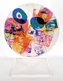 Robert Rauschenberg, Passport [Ten from Leo Castelli] #AP, 1962, colour silkcreen on kinetic plexiglass sculpture