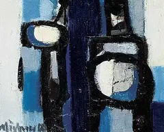 Herbert Johannes Joseph Siebner, Showing Off, 1960, oil on wood board
