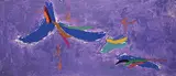 Kikuo Saito, Blue Wind, 1981, acrylic on canvas