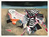 Jack Shadbolt, Shore Image #7/100, 1991, colour etching on paper