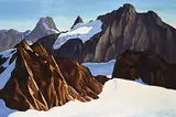 Elizabeth Wiltzen, Bugaboo Granite, 2007, oil on wood board