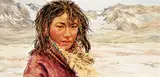 Donna Donghong Zhang, Between Mountain Peaks, oil on canvas