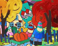 Terry Ananny, Untitled - Fall Harvest, 2005, acrylic on canvas