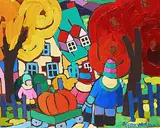 Terry Ananny, Untitled - Fall Harvest, 2005, acrylic on canvas