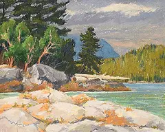 Horace Champagne, Return to Paradise Island, 1985, pastel on paper