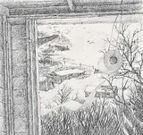 Patrick Douglass Cox, Cut Bush Back Around Hinge, Move Over, 1992, pencil on paper