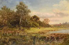 Robert Gallon, Untitled - Pastoral Calm, oil on canvas